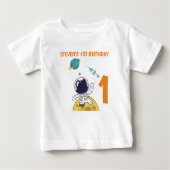 T-shirt Pour Bébé Spaceman Explorant l'espace extra-atmosphérique 1e (Devant)
