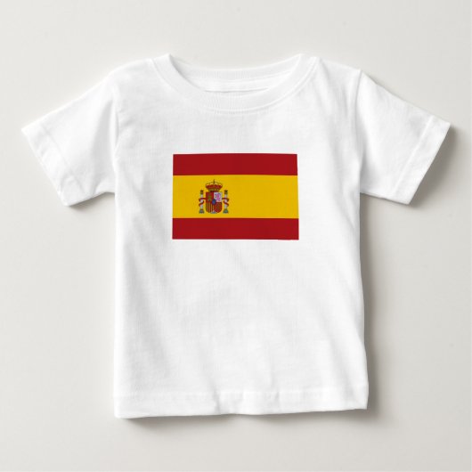 T-shirt Pour Bébé Spain Flag (Devant)