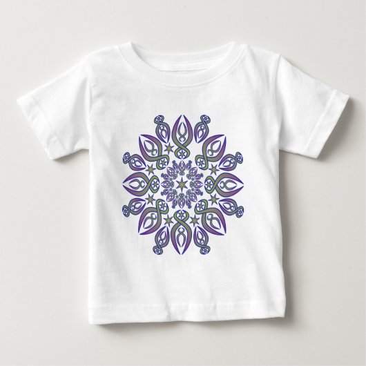 T-shirt Pour Bébé Spikes bleus (Devant)