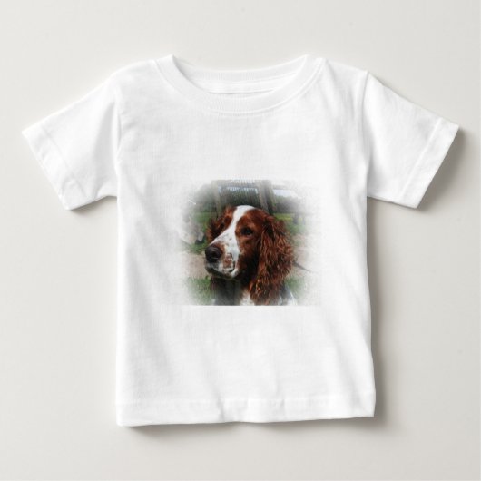 T-shirt Pour Bébé Springer Spaniel Chien Art (Devant)