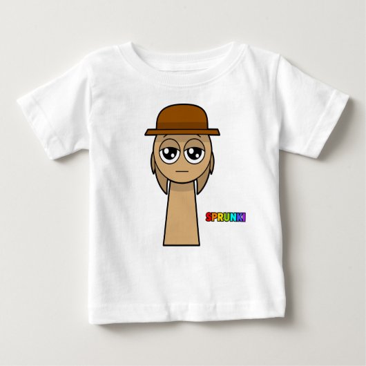 T-shirt Pour Bébé sprunki brun (Devant)