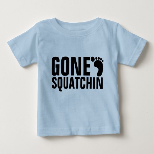 T-SHIRT POUR BÉBÉ SQUATCHIN ALLÉ (Devant)