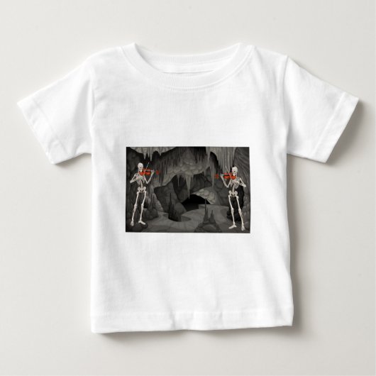 T-shirt Pour Bébé squelette violon (Devant)