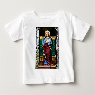 T-shirt Pour Bébé St Agnès de Rome, tenant l'agneau et la palmette
