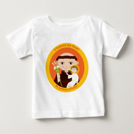 T-shirt Pour Bébé St Anthony de Padoue (Devant)