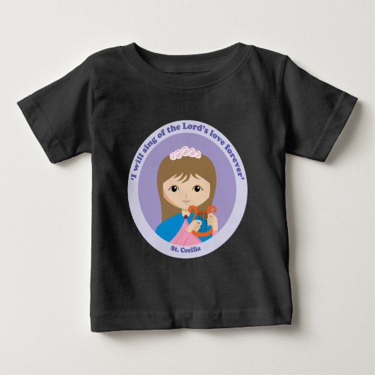 T-shirt Pour Bébé St. Cecilia (Devant)