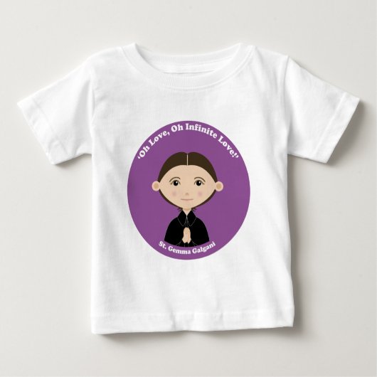 T-shirt Pour Bébé St Gemma Galgani (Devant)