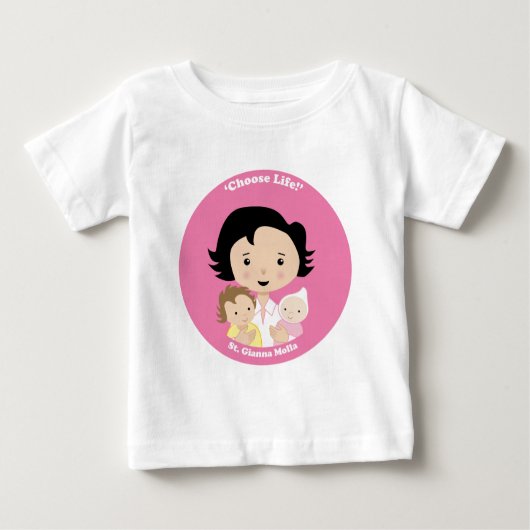 T-shirt Pour Bébé St Gianna Molla (Devant)