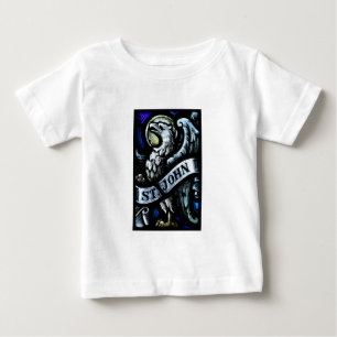 T-shirt Pour Bébé St John l'art en verre souillé d'évangéliste