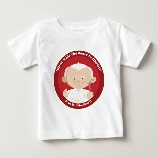 T-shirt Pour Bébé St John Paul II (Devant)