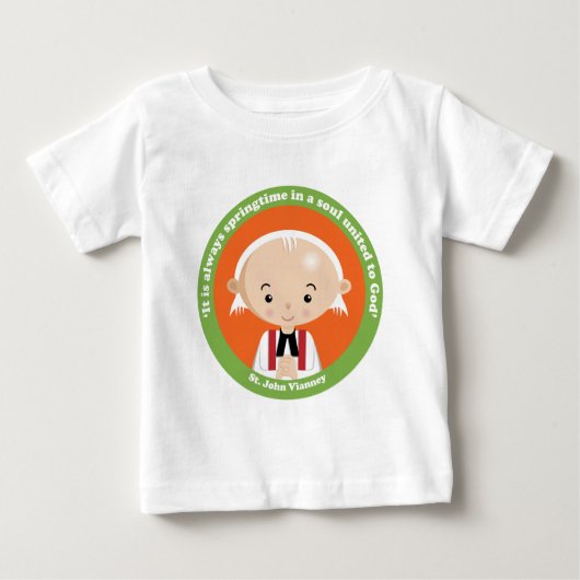 T-shirt Pour Bébé St. John Vianney (Devant)