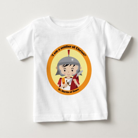 T-shirt Pour Bébé St Martin des visites (Devant)