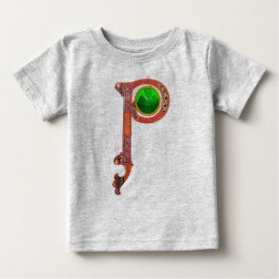 T-SHIRT POUR BÉBÉ ST PATRICK'S DAY CÉLTIC P MONOGRAM AVEC SHAMROCK