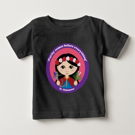 T-shirt Pour Bébé St. Philomena (Devant)