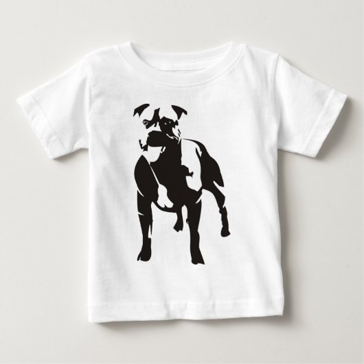 T-shirt Pour Bébé Staffy (Devant)
