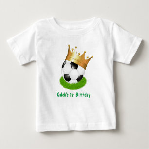 T-shirt Pour Bébé Star du football King ONE 1er anniversaire Personn