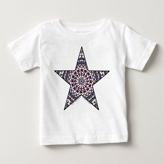T-shirt Pour Bébé Star of Independence Chemise lumière enfant et béb (Devant)