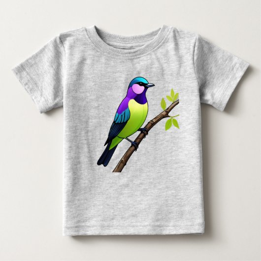 T-shirt Pour Bébé Starling : Histoire d'un oiseau aux traits peu com (Devant)