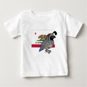 T-shirt Pour Bébé State Birdorable : Quail de Californie (Devant)