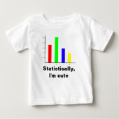 T-shirt Pour Bébé Statistiques drôles (Devant)