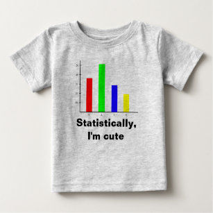 T-shirt Pour Bébé Statistiques drôles