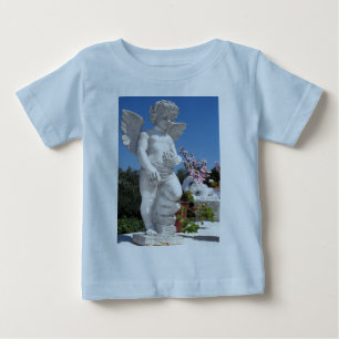 T-shirt Pour Bébé Statue Angel En Bleu Clair