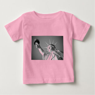 T-shirt Pour Bébé Statue blanche noire de la Liberté