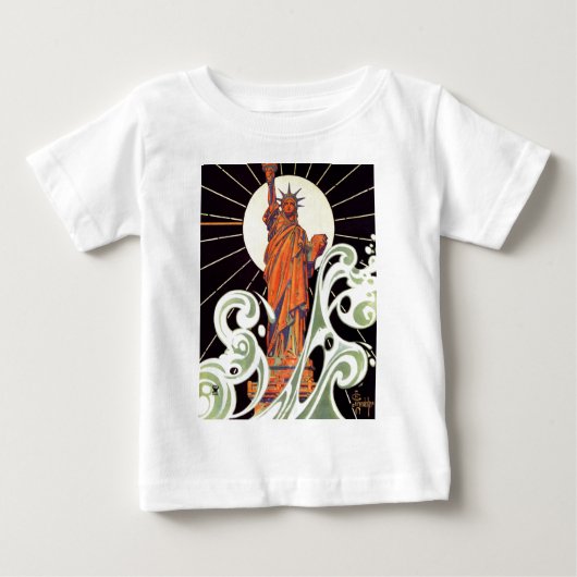 T-shirt Pour Bébé Statue de la Liberté (Devant)