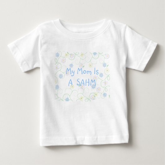 T-shirt Pour Bébé Stay at Home Maman (Devant)