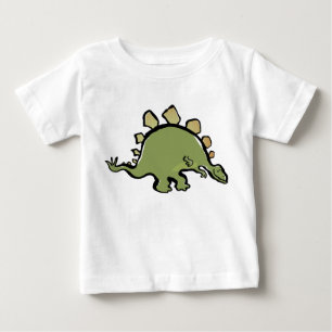 T-shirt Pour Bébé stegosaur heureux