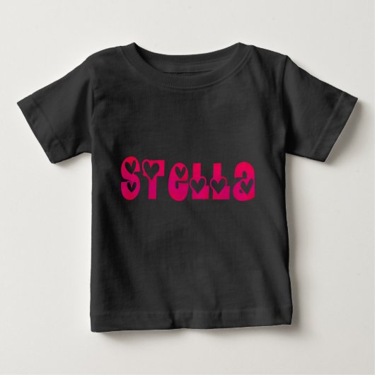 T-shirt Pour Bébé Stella dans les coeurs (Devant)