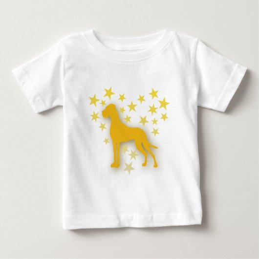 T-shirt Pour Bébé Sternchenherzendogge (Devant)