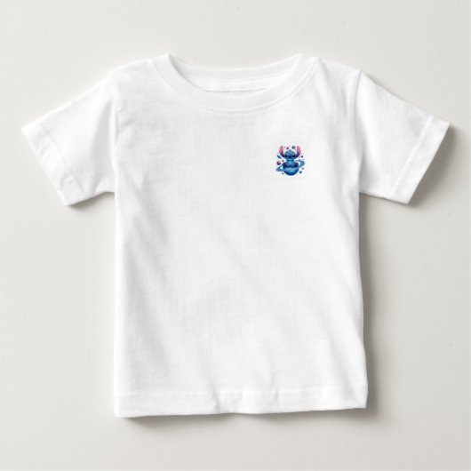 T-shirt Pour Bébé stitch baby (Devant)