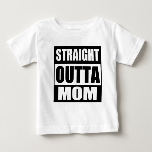 T-shirt Pour Bébé Stright Outta Maman (Devant)