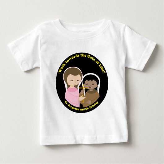 T-shirt Pour Bébé Sts. Perpetua et Felicity (Devant)