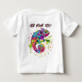 T-shirt Pour Bébé Style d'aquarelle des teintures Chameleon (Dos)