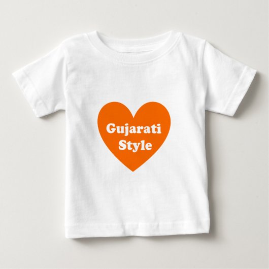 T-shirt Pour Bébé Style Gujarati (Devant)