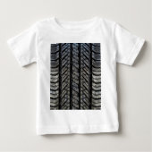 T-shirt Pour Bébé Style Pneus en caoutchouc Texture automobile (Devant)