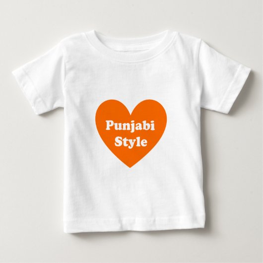 T-shirt Pour Bébé Style Punjabi (Devant)
