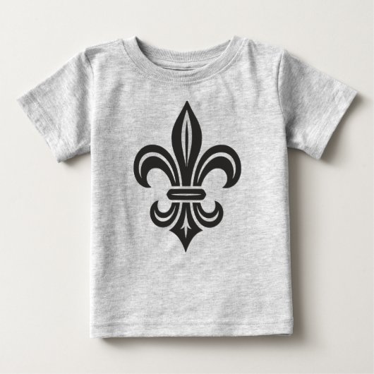 T-shirt Pour Bébé "Stylized Fleur-de-lis" (Devant)
