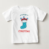 T-shirt Pour Bébé Sucré bonbon de Noël (Devant)