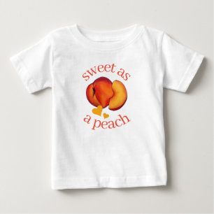 T-shirt Pour Bébé Sucré comme une Pêche Peaches de Géorgie mûres Fru