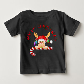 T-shirt Pour Bébé Sucre de canne 1er Noël