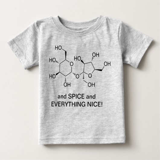 T-shirt Pour Bébé Sucre et épices Rompre de coton bio (Devant)