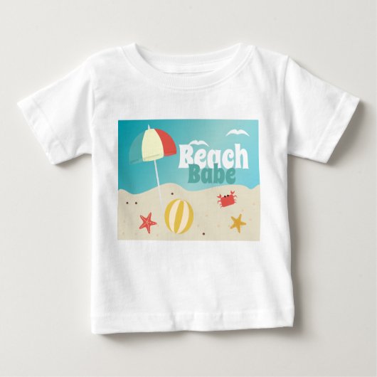 T-shirt Pour Bébé Summer Beach Babe Holiday (Devant)
