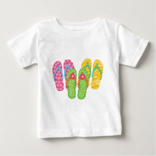 T-shirt Pour Bébé Summer Flip Flops