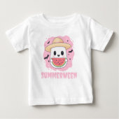 T-shirt Pour Bébé Summerween Mignon Fantôme Pastèque Été (Devant)