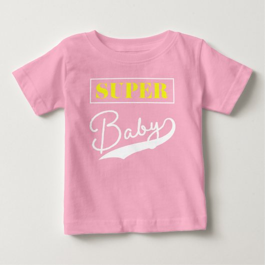 T-shirt Pour Bébé Super (Devant)