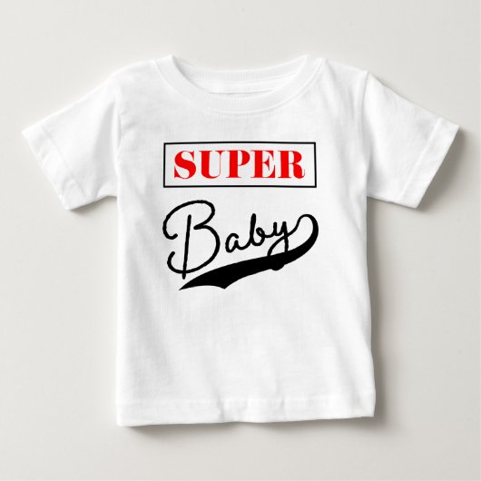 T-shirt Pour Bébé Super bébé (Devant)