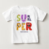 T-shirt Pour Bébé Super enfants (Devant)